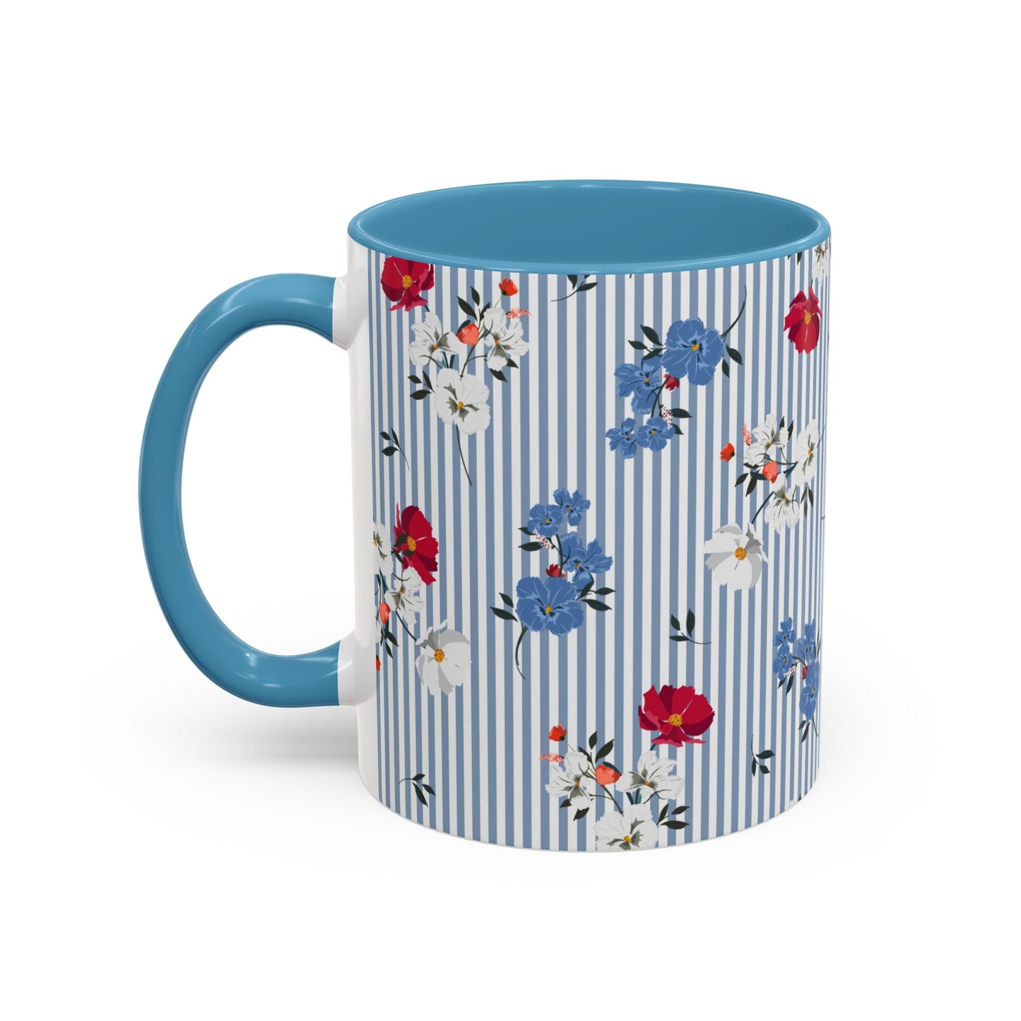 Blue Accent Coffee Mug (11, 15oz)