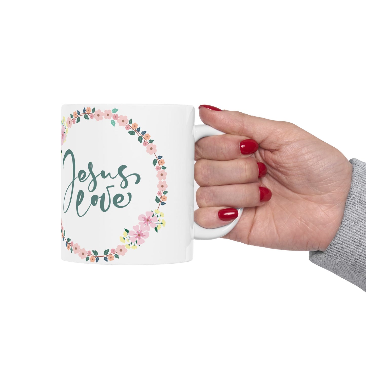 Jesus Love Ceramic Mug, (11oz, 15oz)