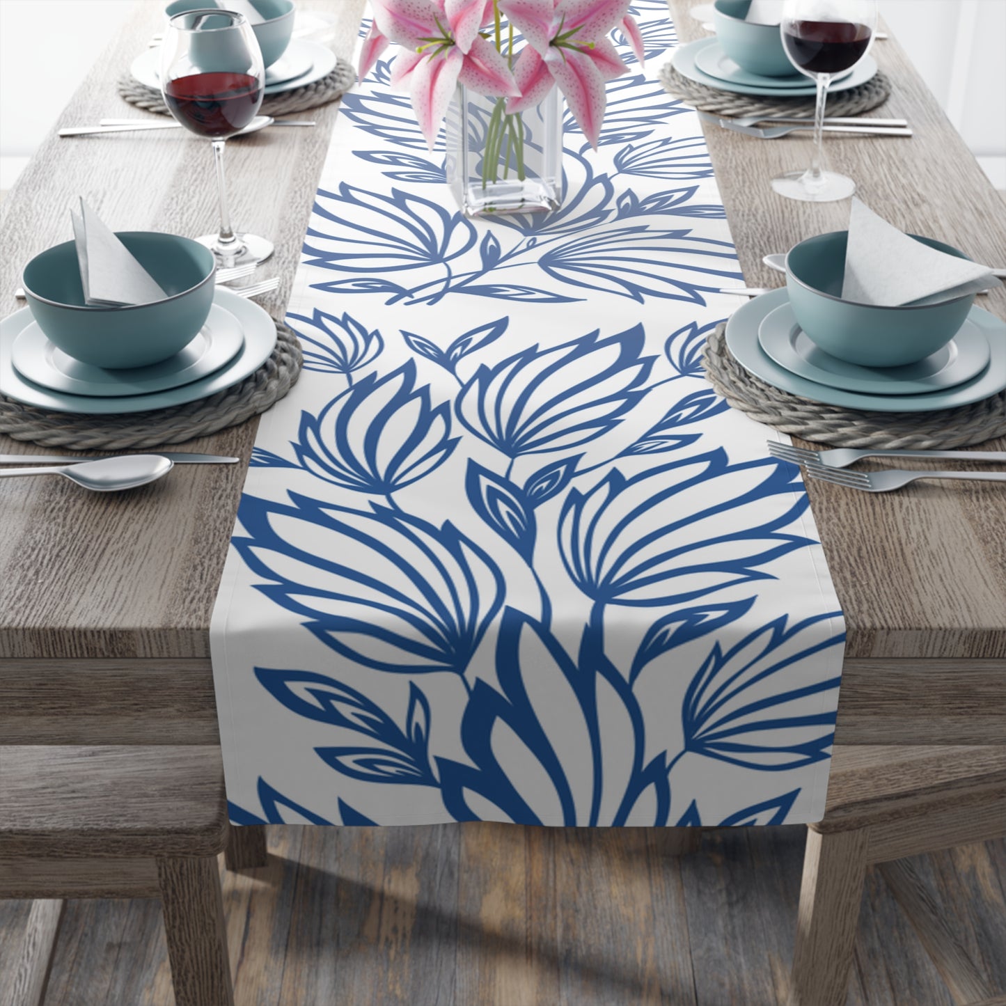 Blue Table Runner