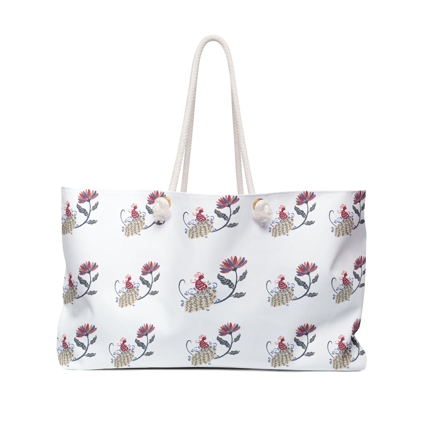 Peacock Floral Weekender Bag