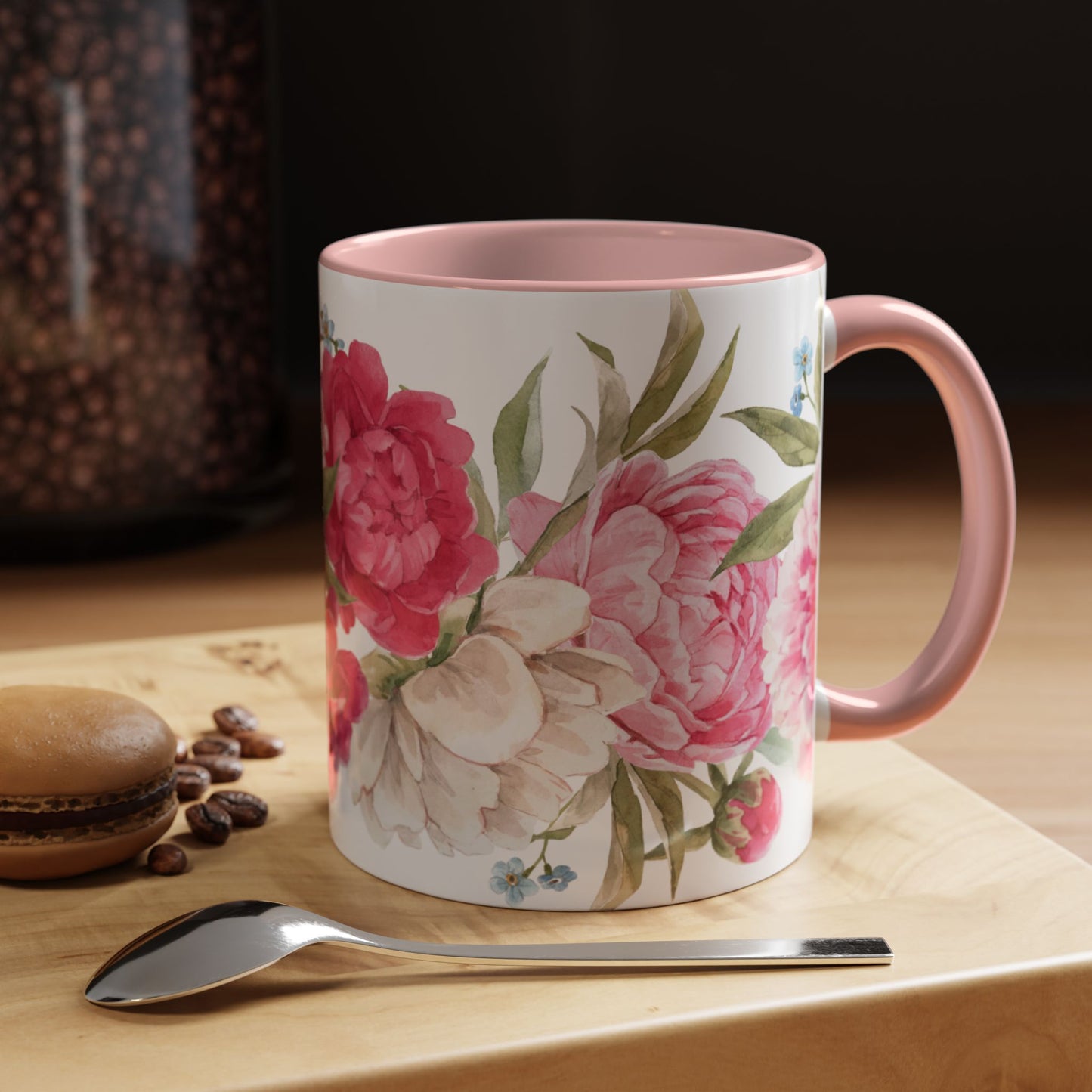 Pink Accent Coffee Mug (11, 15oz)