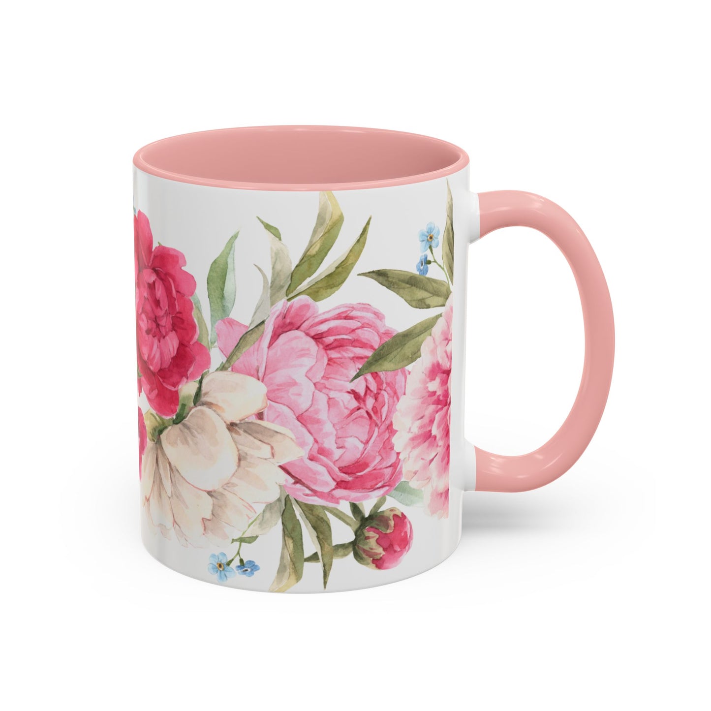 Pink Accent Coffee Mug (11, 15oz)