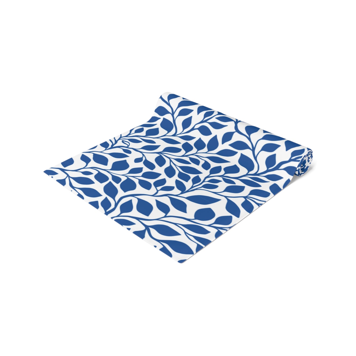 Blue Leafy Table Runner