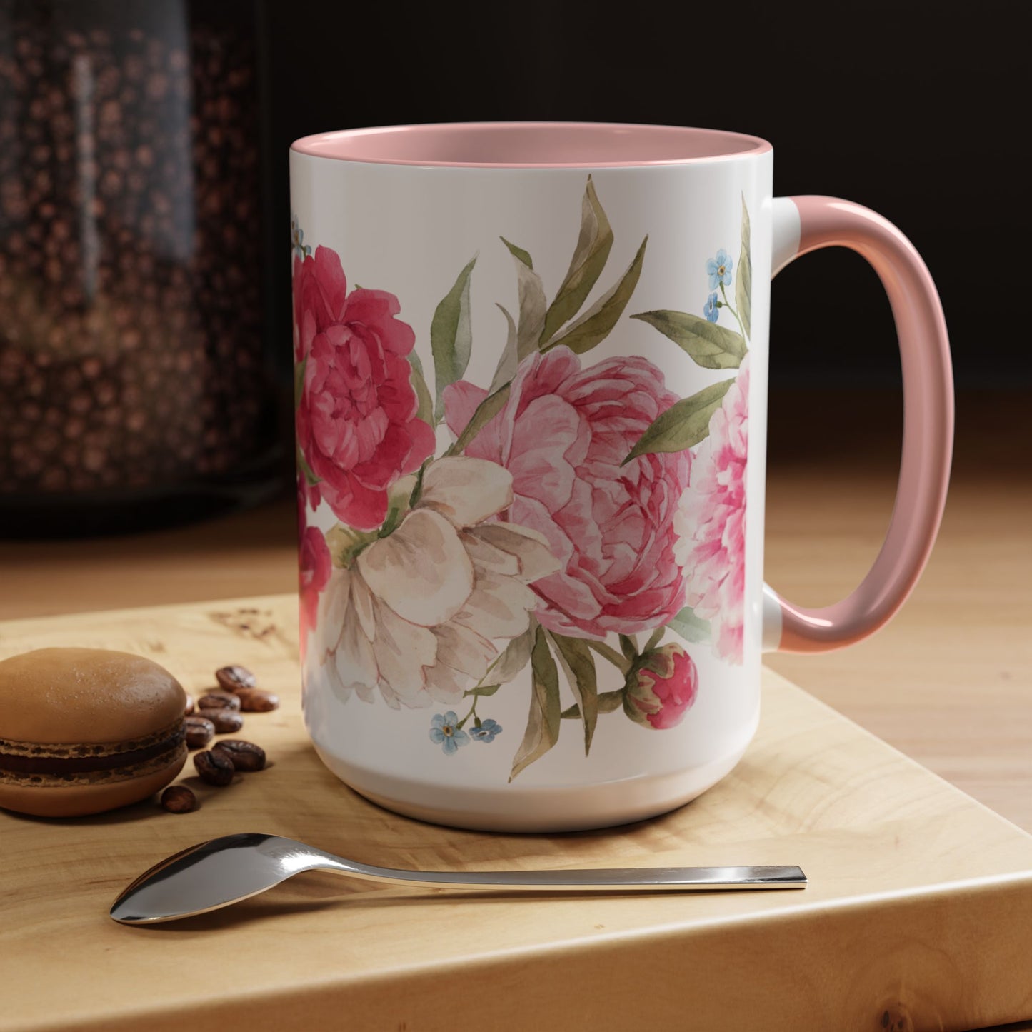 Pink Accent Coffee Mug (11, 15oz)