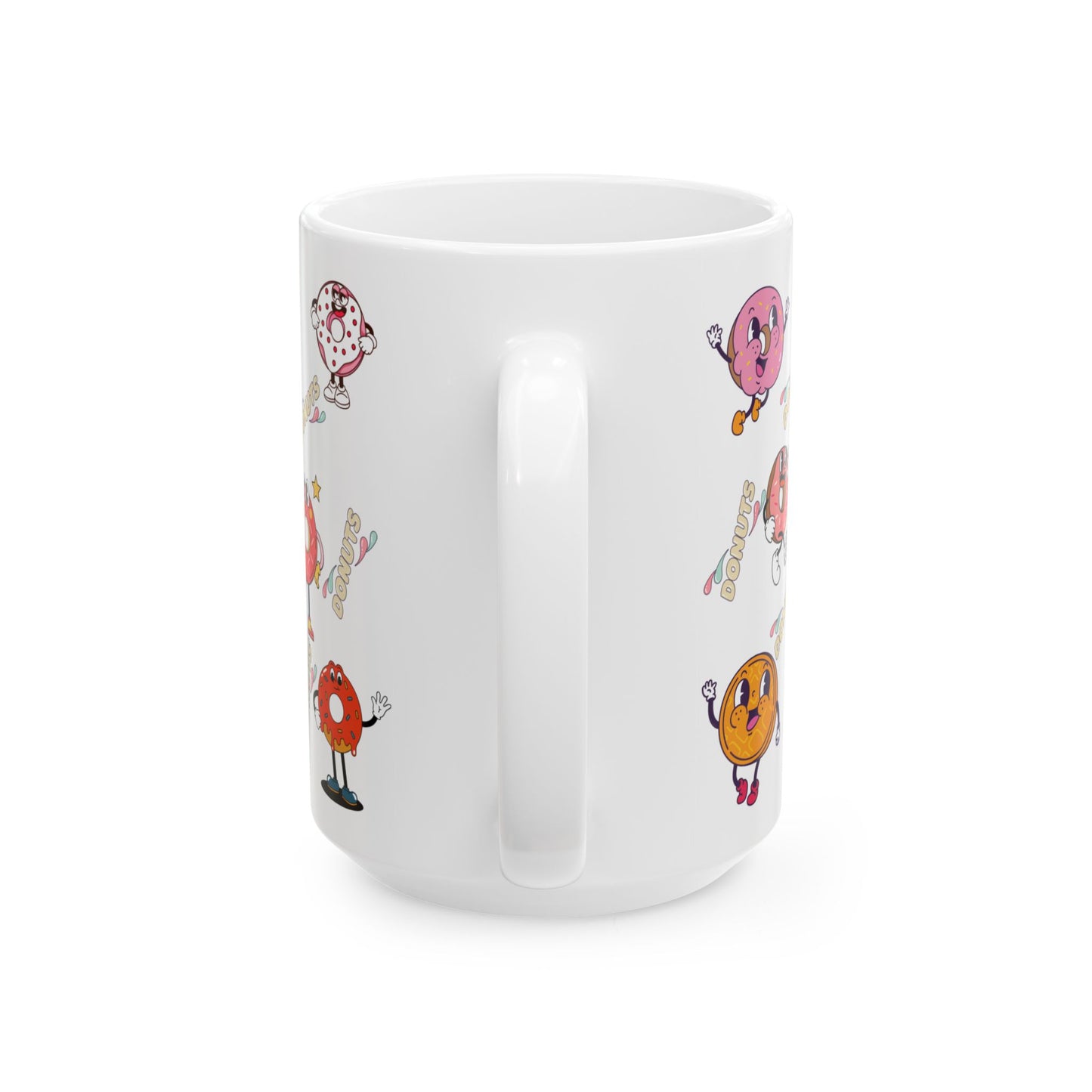 Colorful Donut Ceramic Mug, (11oz, 15oz)