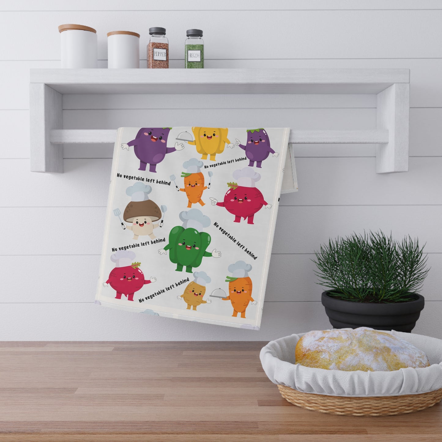 "No Vegetable Left Behind" Kitchen Towel