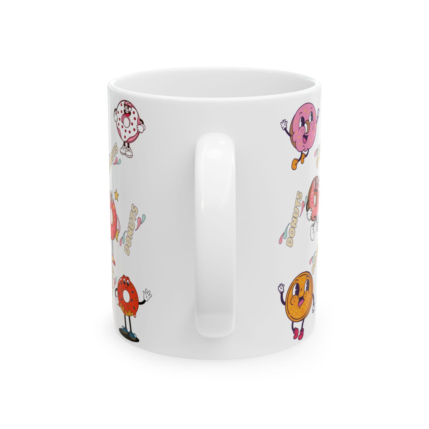 Colorful Donut Ceramic Mug, (11oz, 15oz)