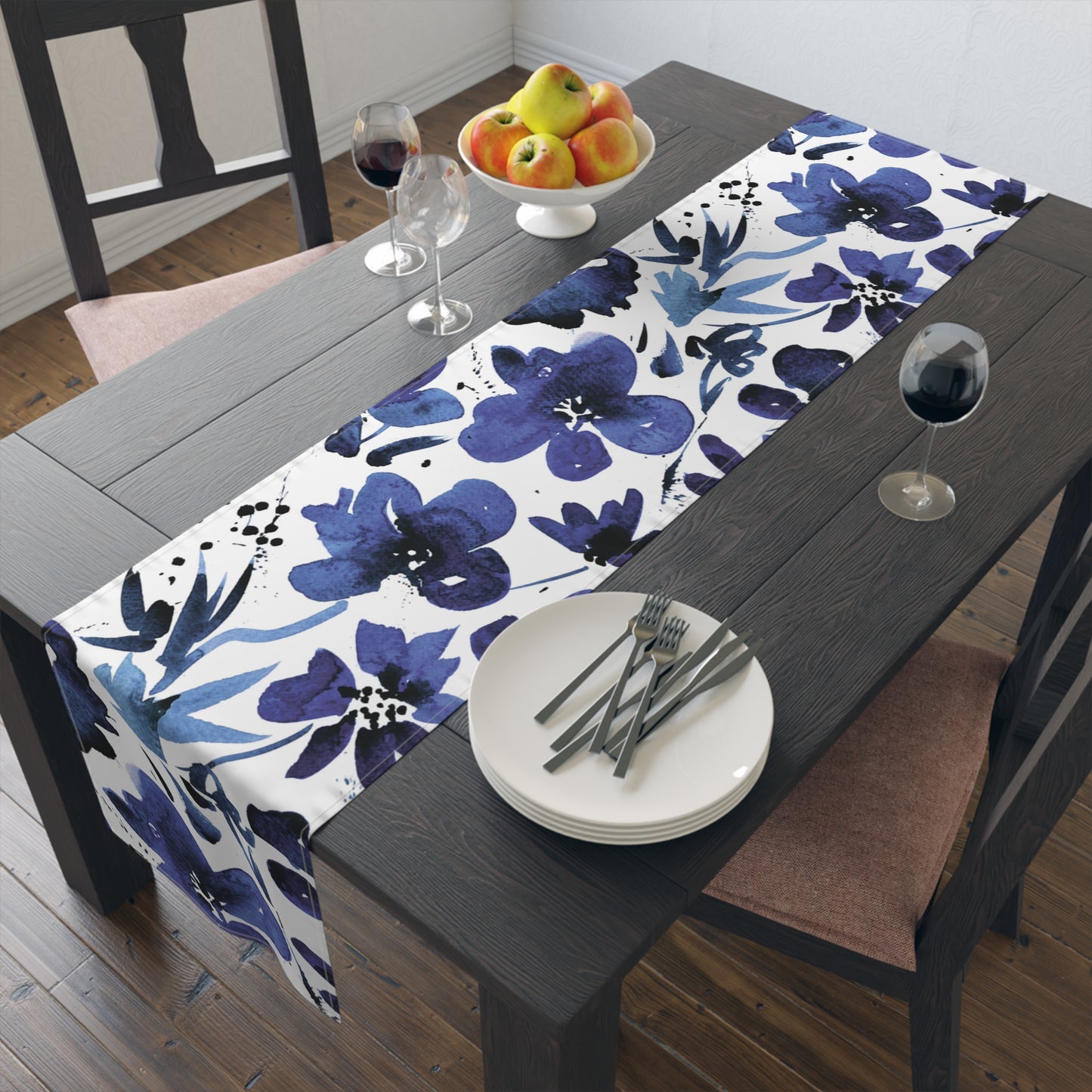 Decorative Botanical seamless pattern Design Table Runner (Cotton, Poly)