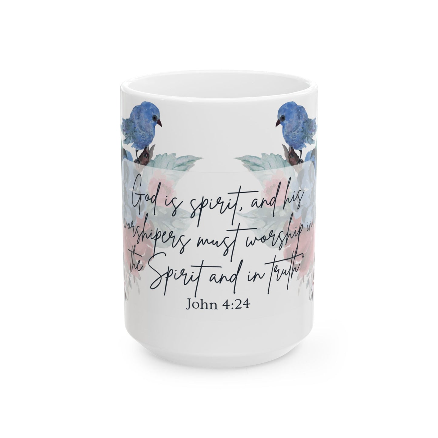 John 4:24 Ceramic Mug, (11oz, 15oz)