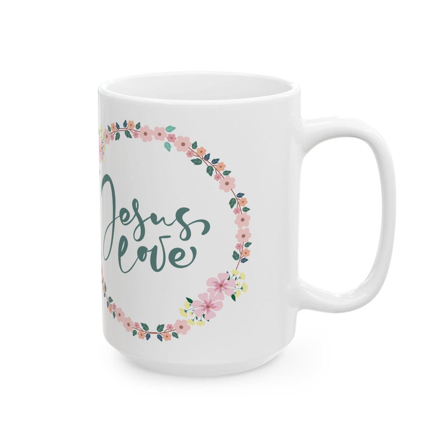 Jesus Love Ceramic Mug, (11oz, 15oz)