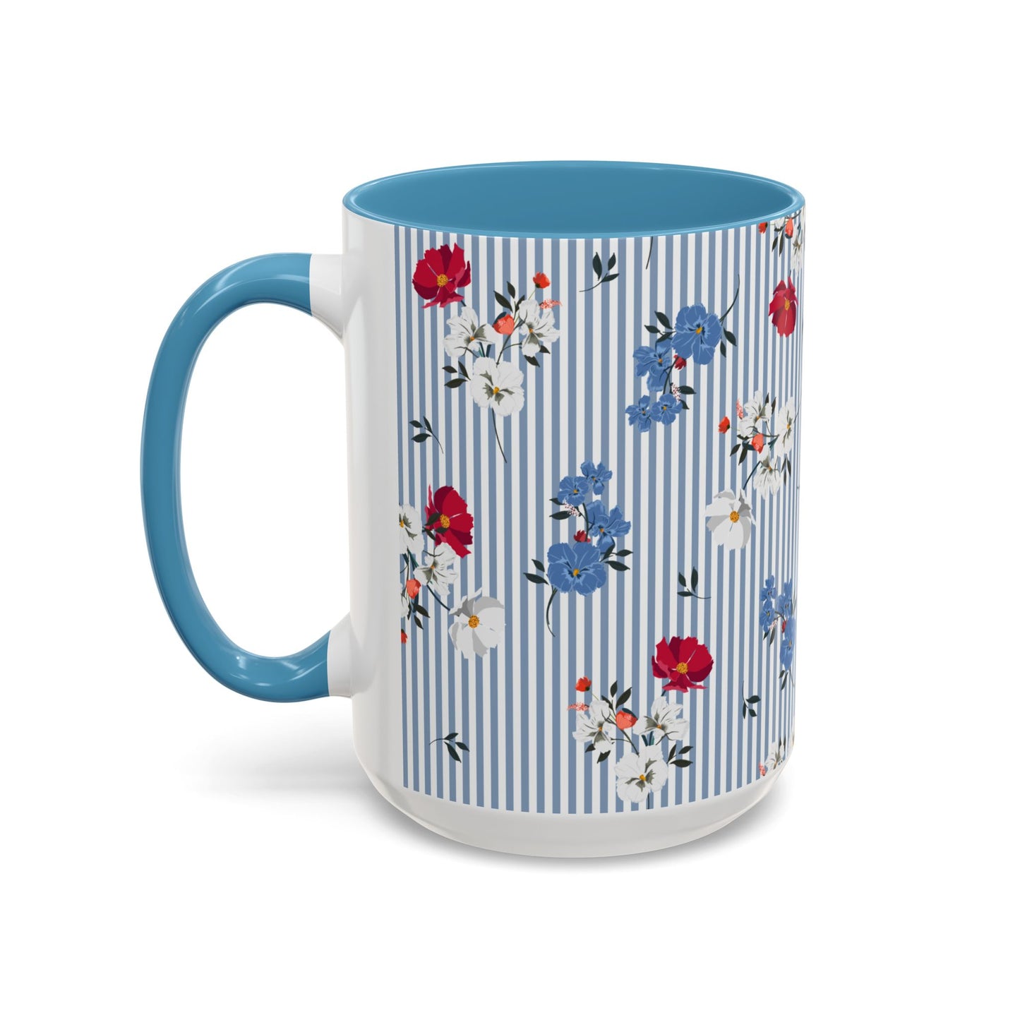 Blue Accent Coffee Mug (11, 15oz)