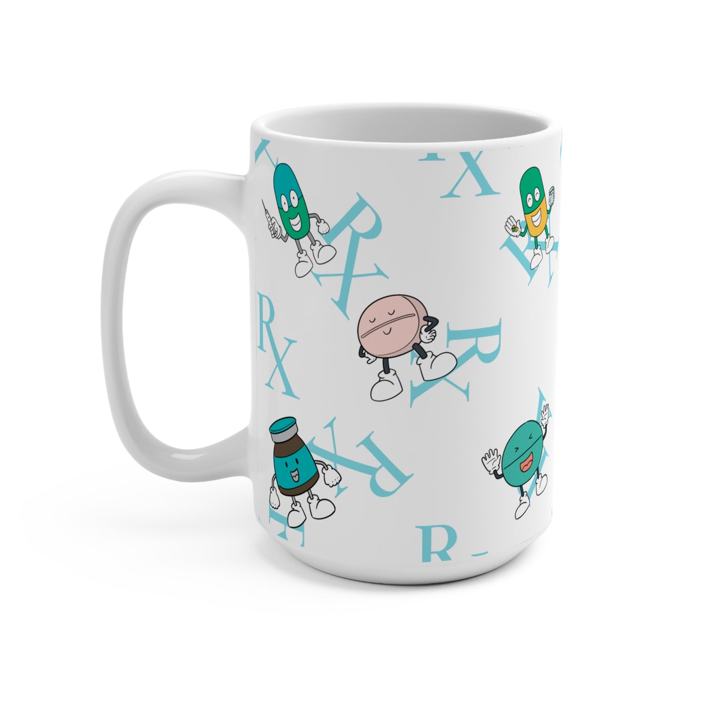 "Rx" symbol Ceramic  Mug 15oz