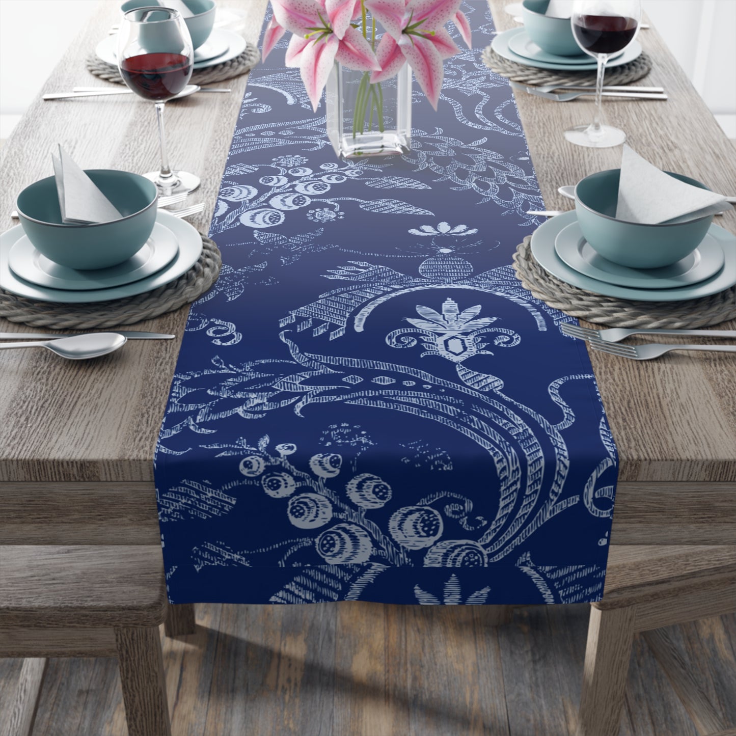 Bluish Table Runner