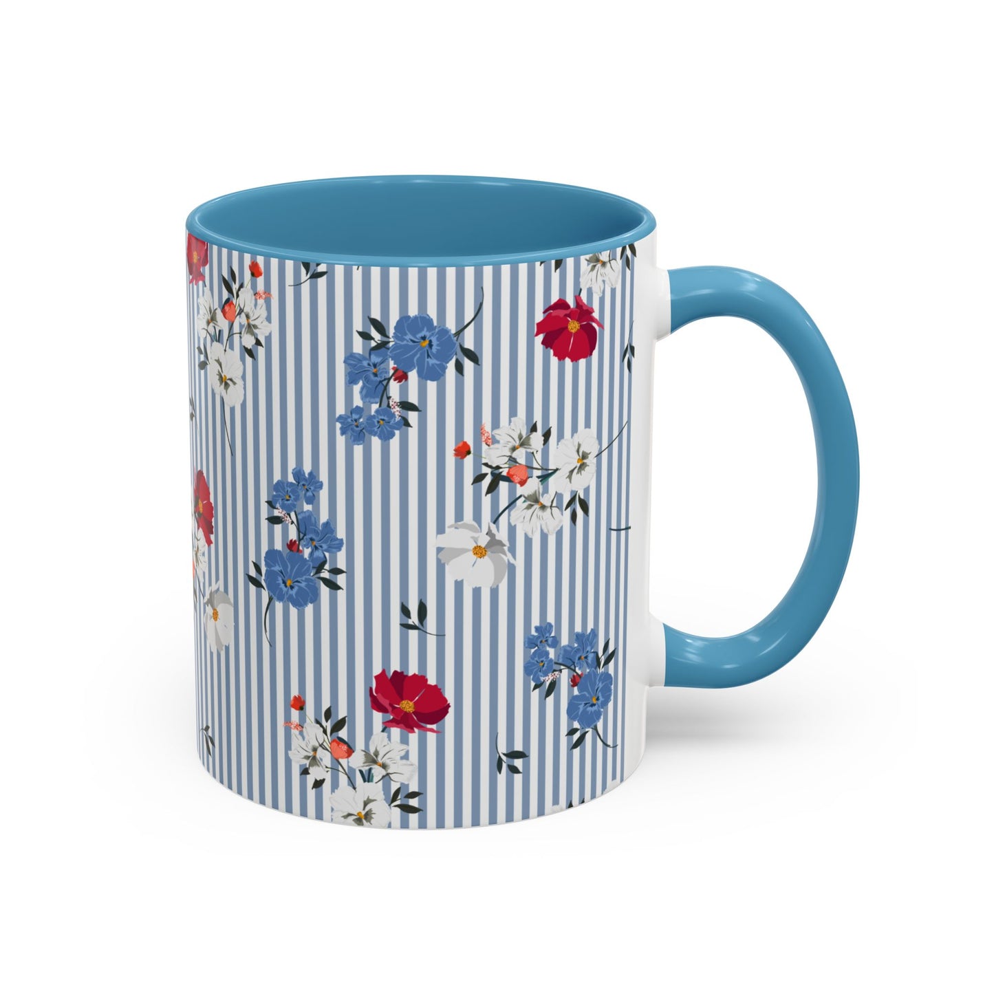 Blue Accent Coffee Mug (11, 15oz)