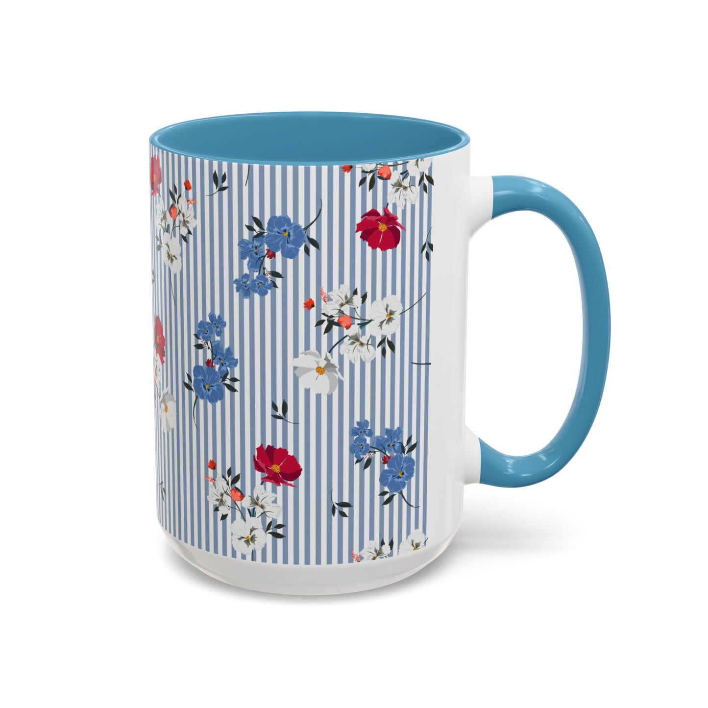 Blue Accent Coffee Mug (11, 15oz)