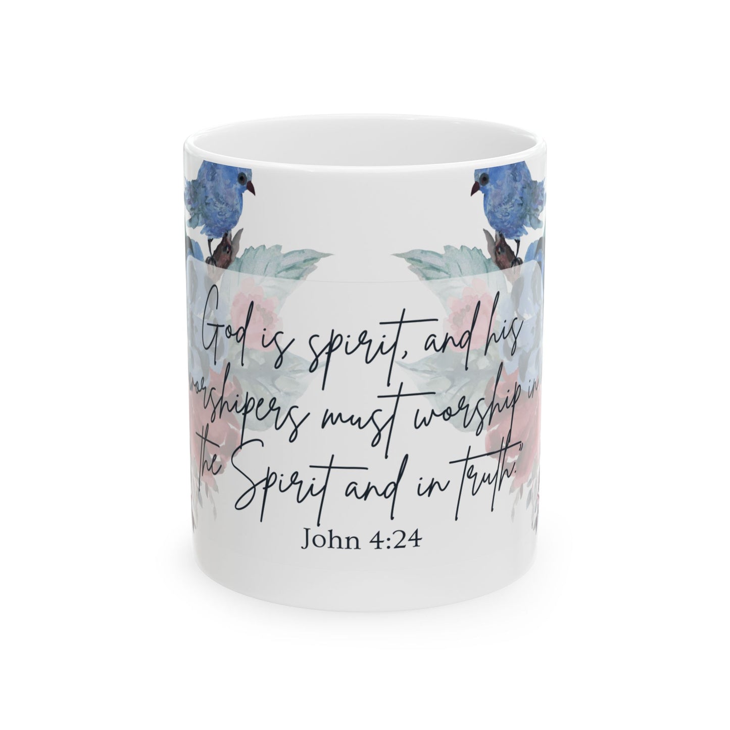 John 4:24 Ceramic Mug, (11oz, 15oz)