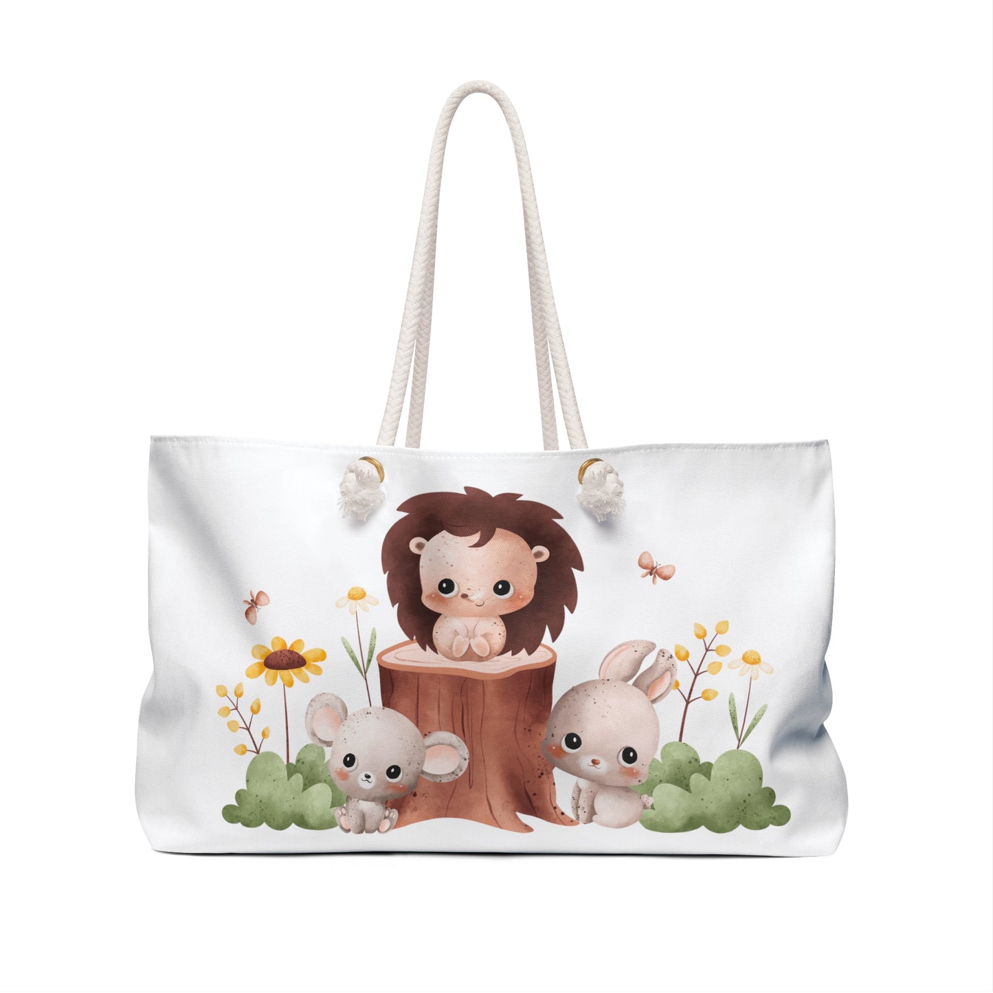 Cartoon Art Animal Print Weekender Bag