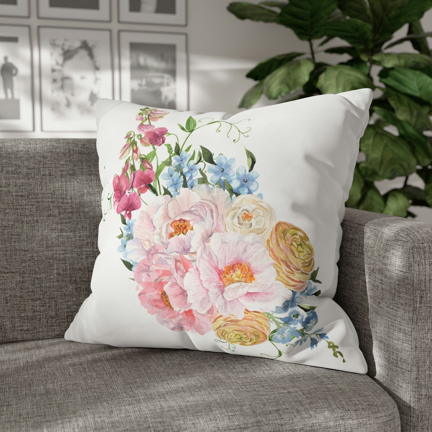 Floral pattern - Throw Pillow  Covers