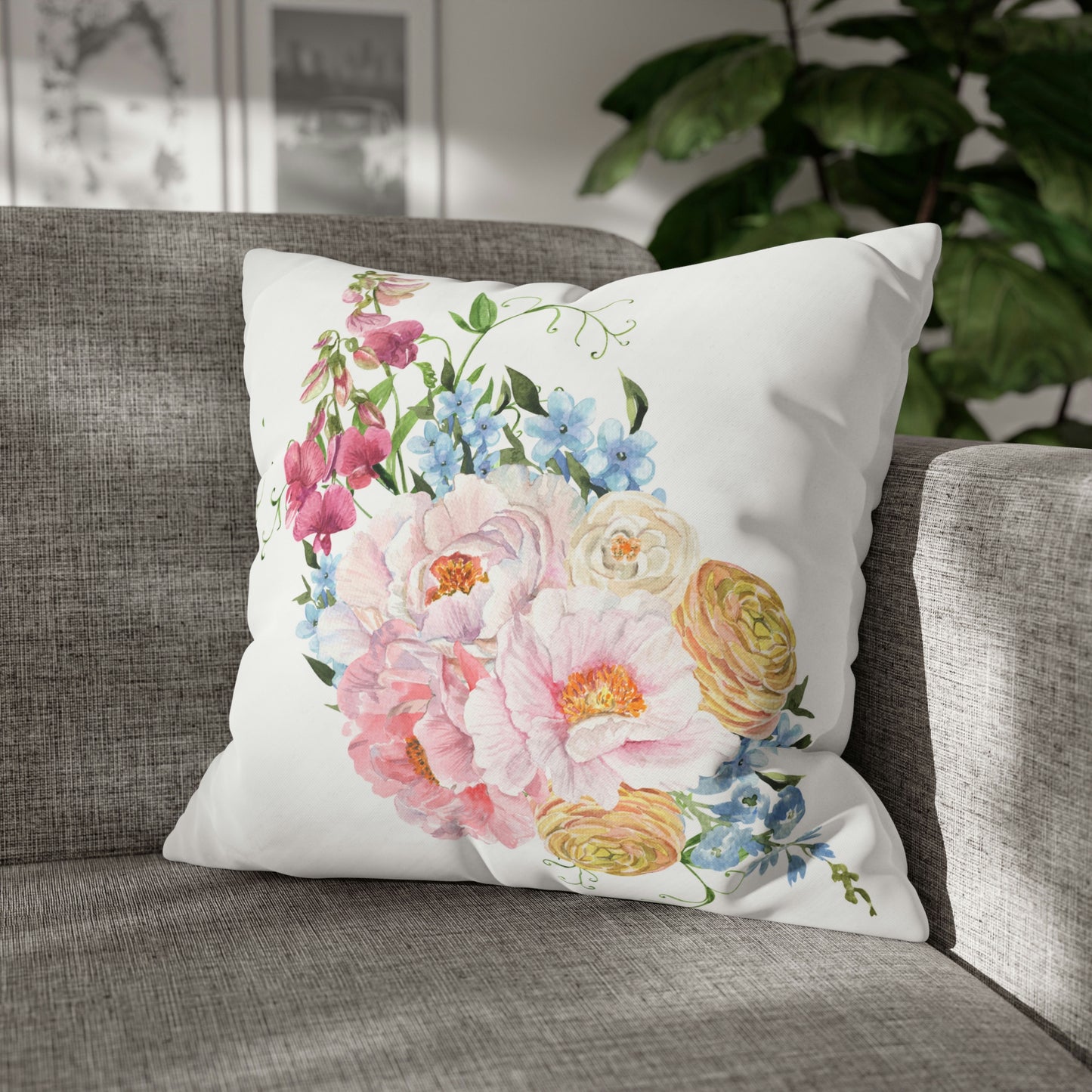 Floral pattern - Throw Pillow  Covers