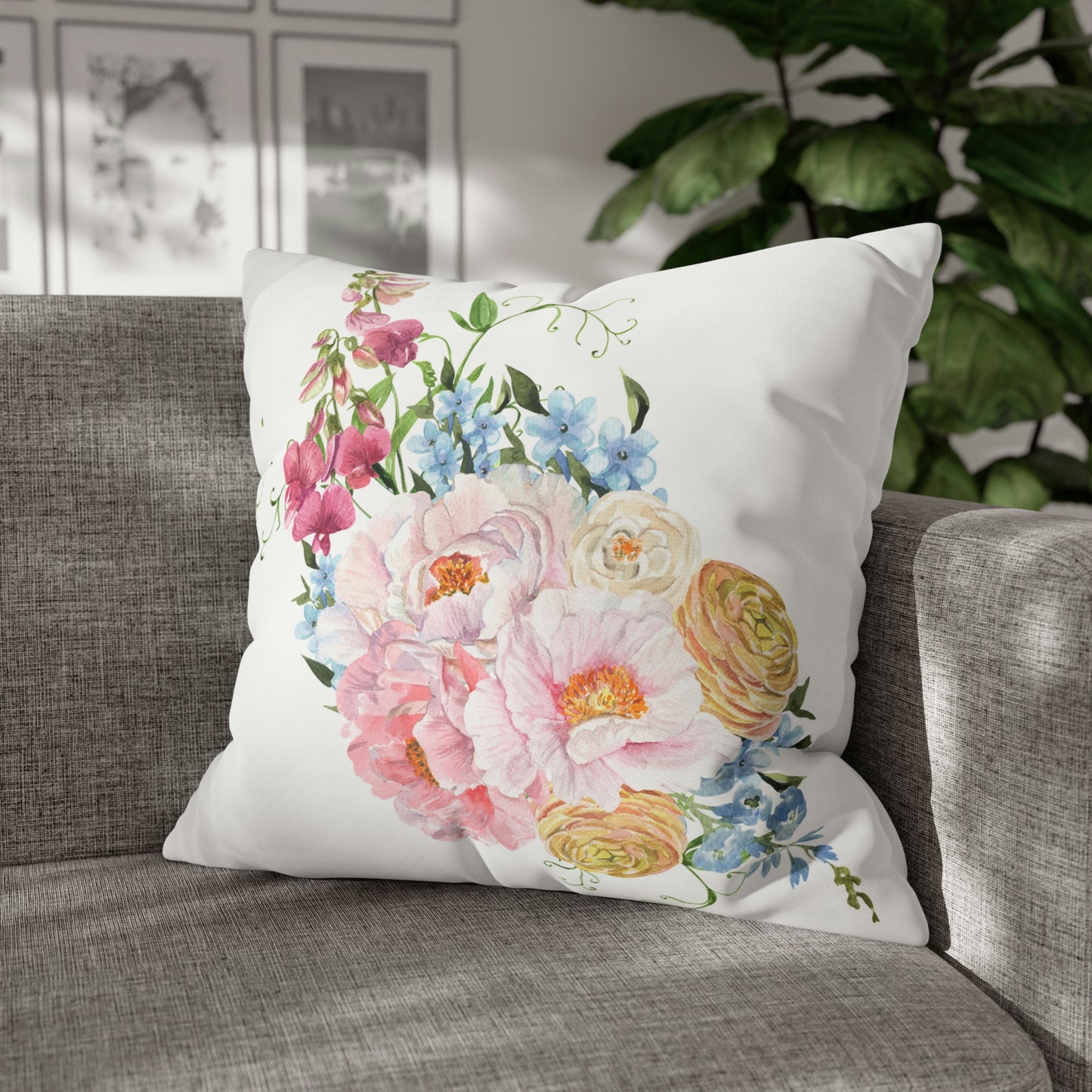 Floral pattern - Throw Pillow  Covers