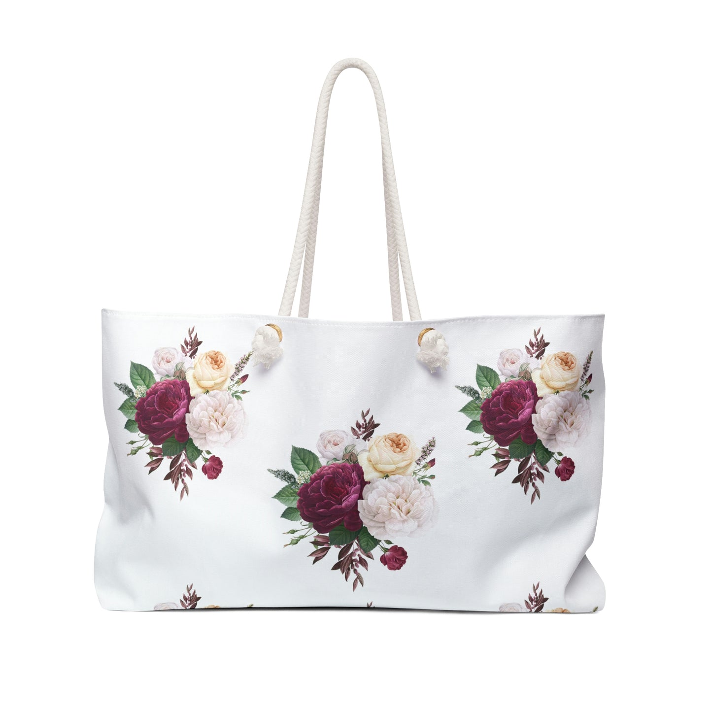 Red Floral Weekender Bag