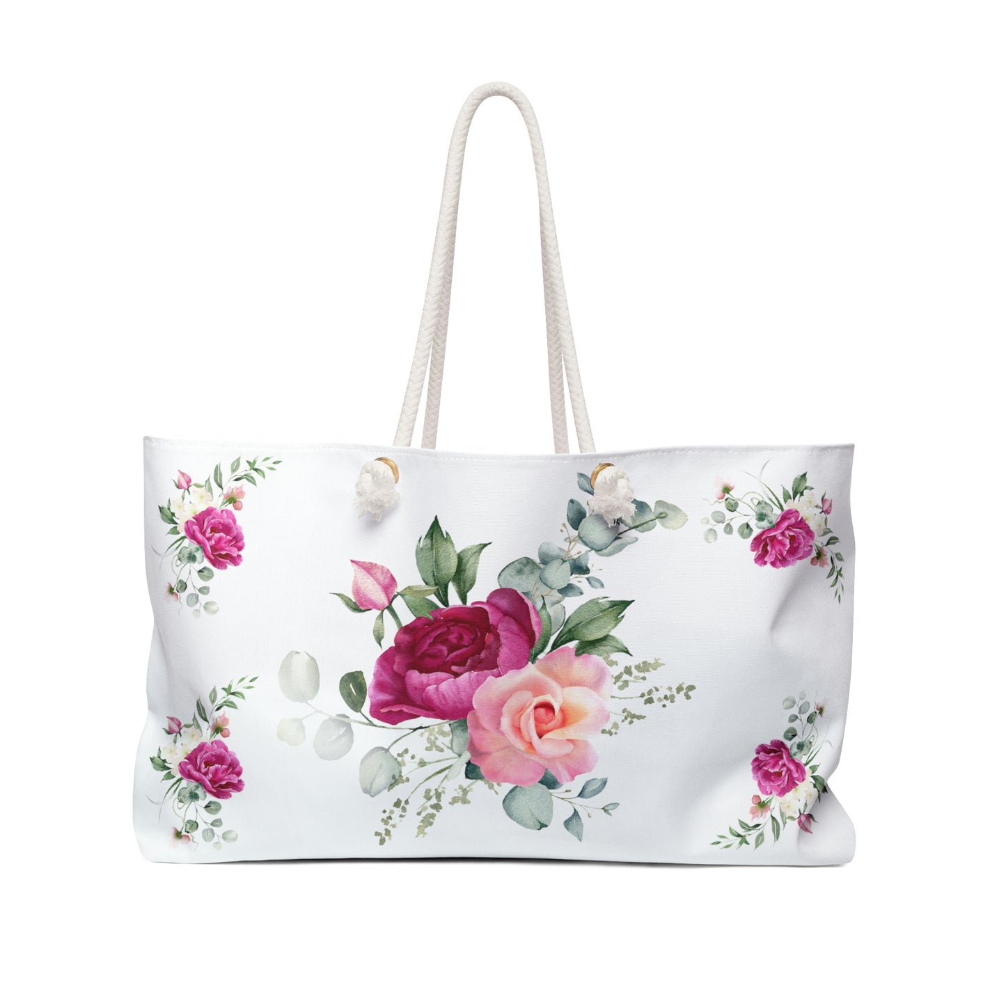 Red Floral Weekender Bag