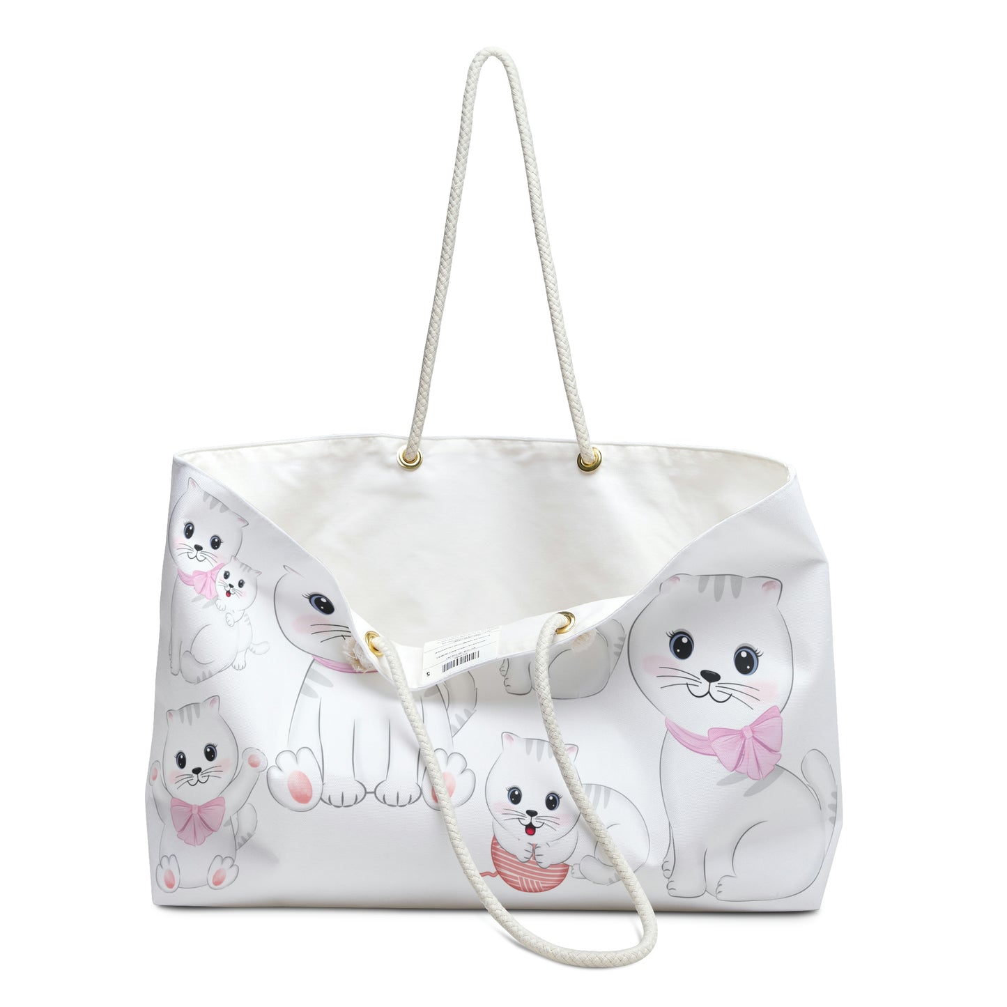 Cat Print Weekender Bag