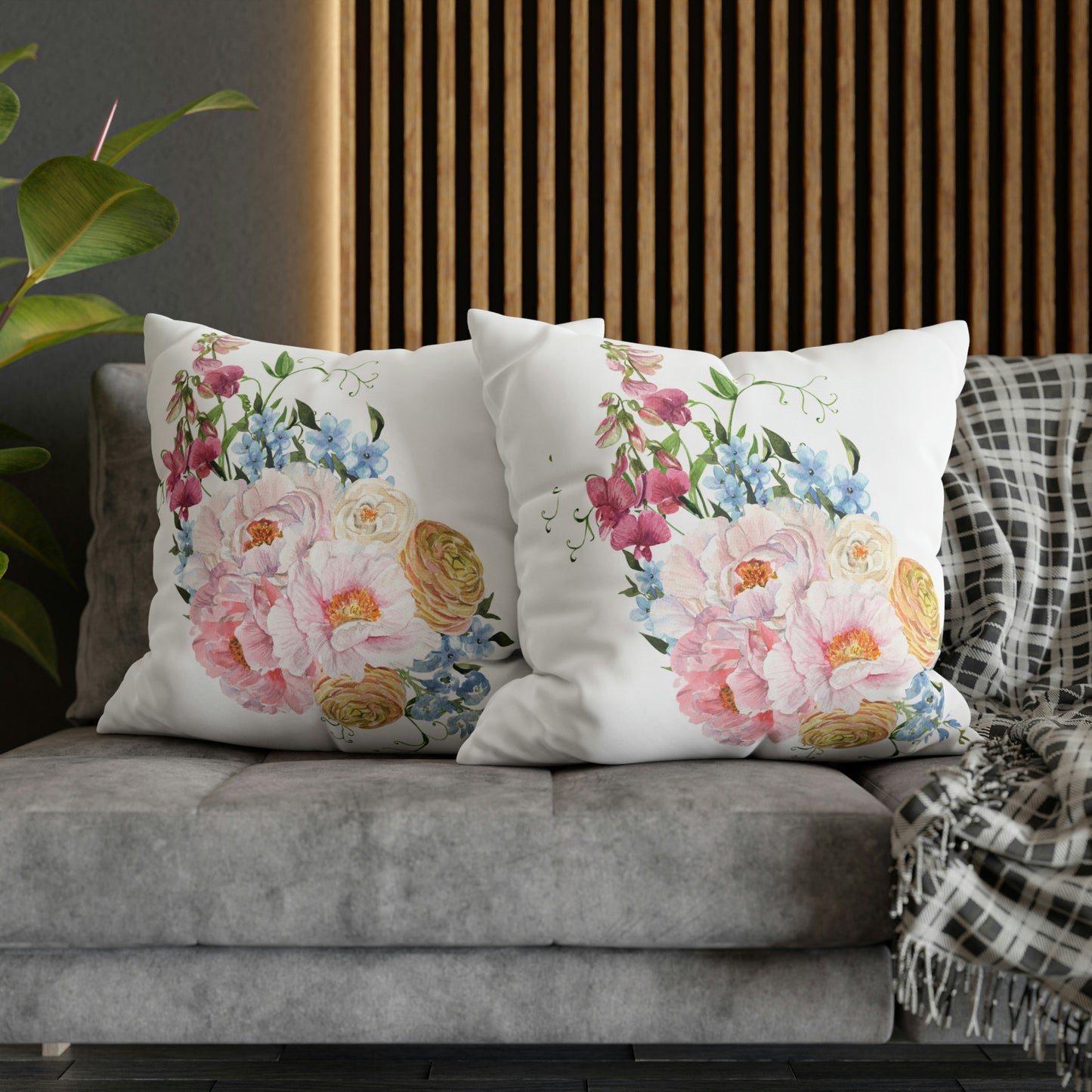 Floral pattern - Throw Pillow  Covers