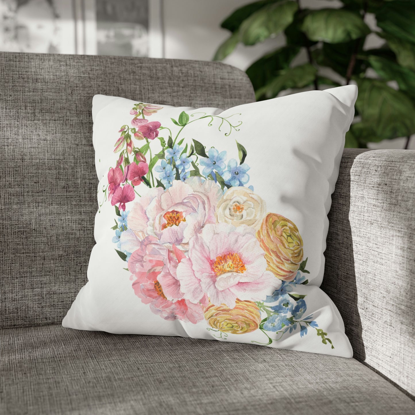 Floral pattern - Throw Pillow  Covers