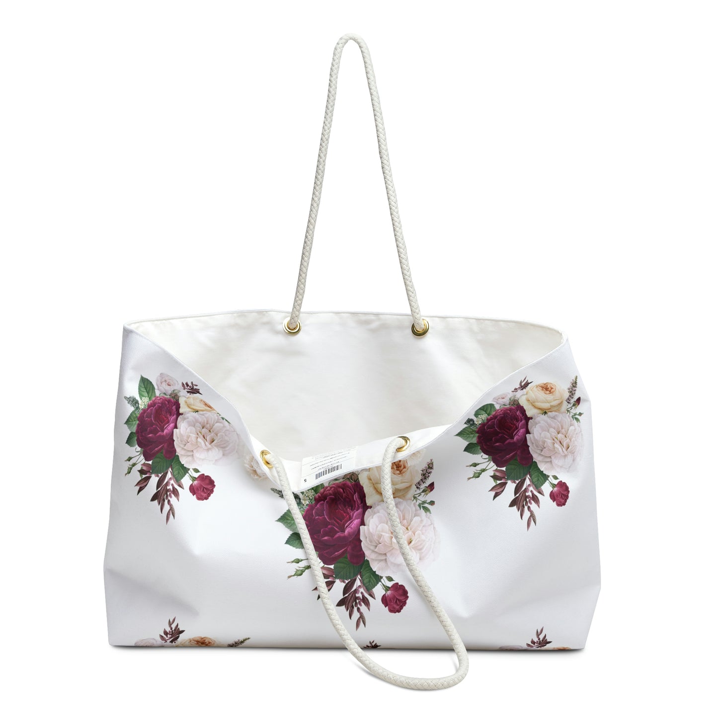 Red Floral Weekender Bag