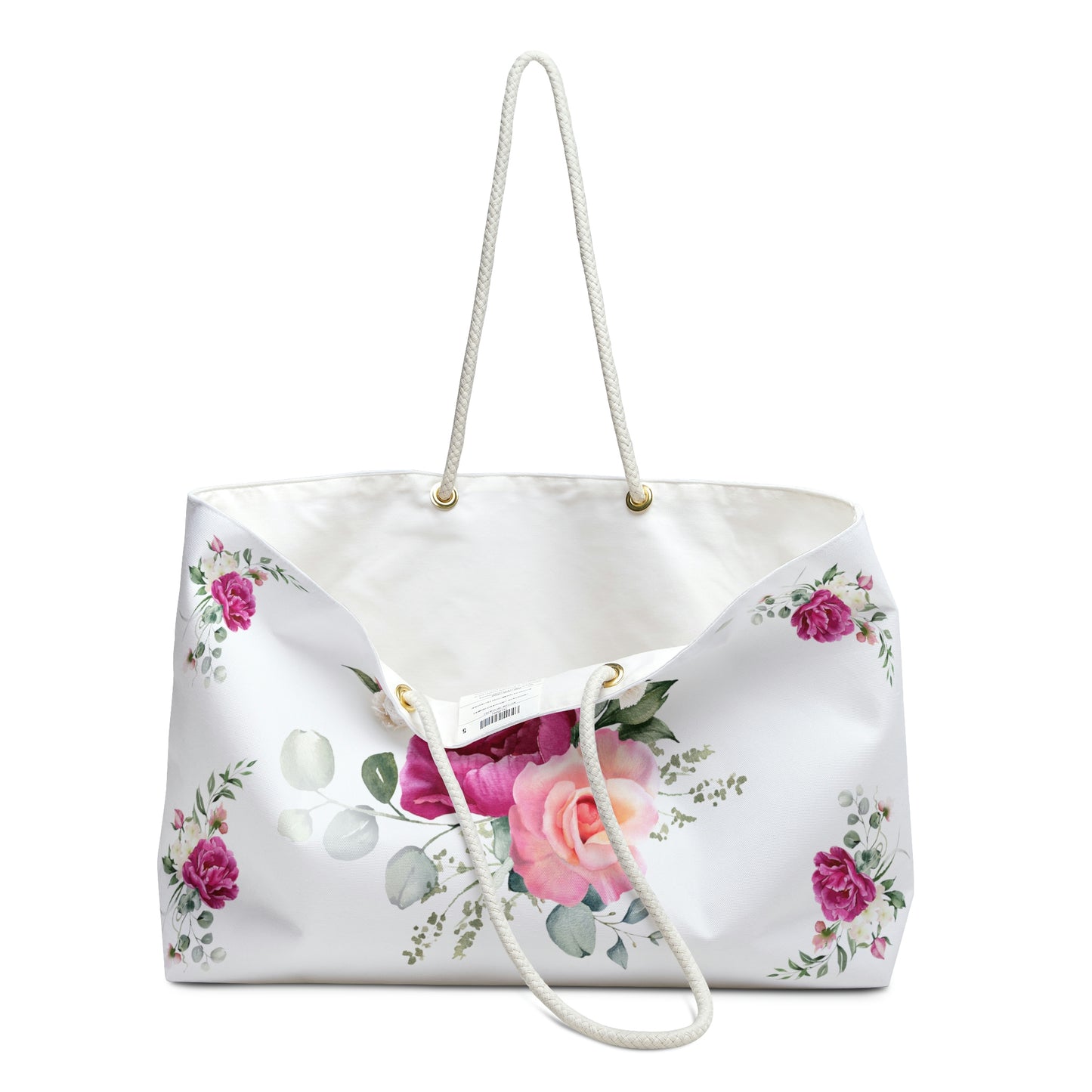 Red Floral Weekender Bag