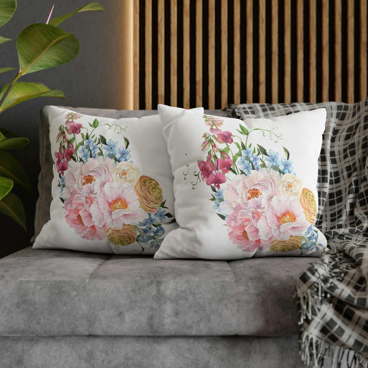 Floral pattern - Throw Pillow  Covers