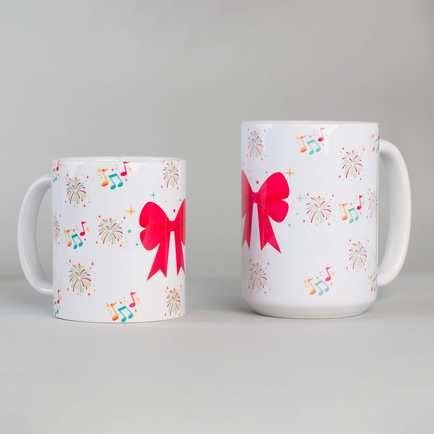 Red Bow Tie - Holiday Design - Ceramic Mug