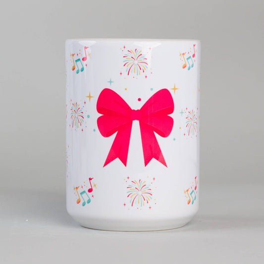 Red Bow Tie - Holiday Design - Ceramic Mug