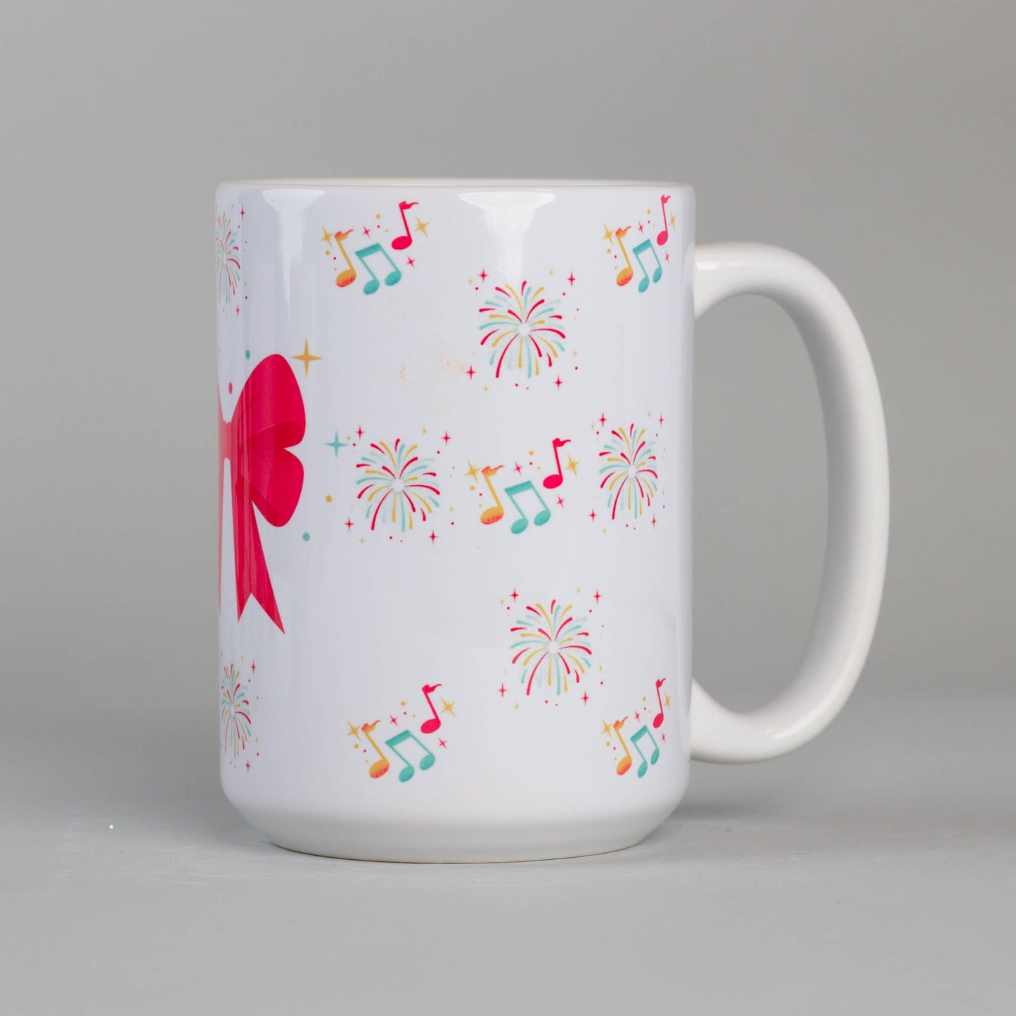 Red Bow Tie - Holiday Design - Ceramic Mug