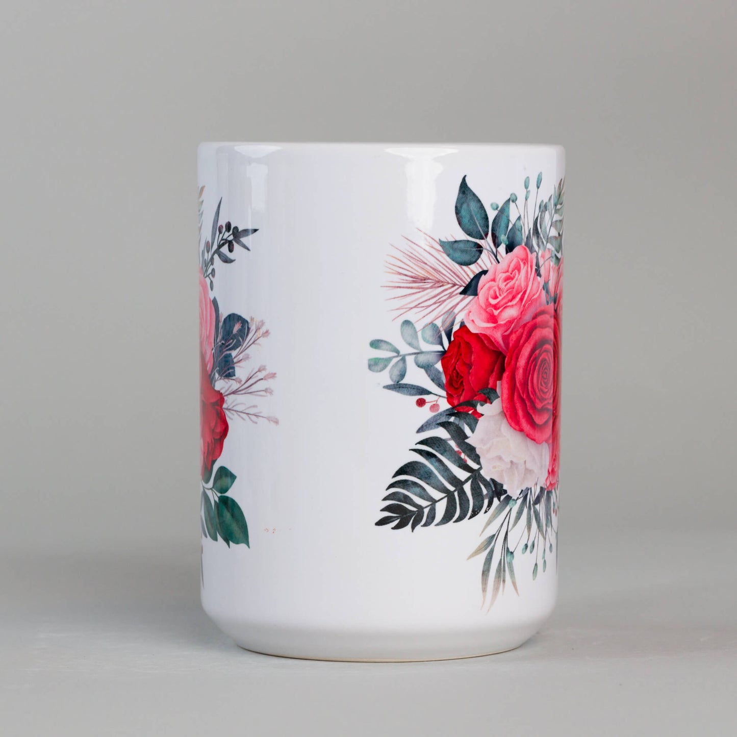 Arrangement of Roses Floral Mug - Ceramic Mug