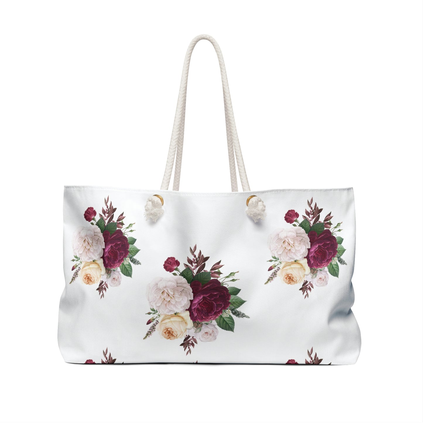 Red Floral Weekender Bag