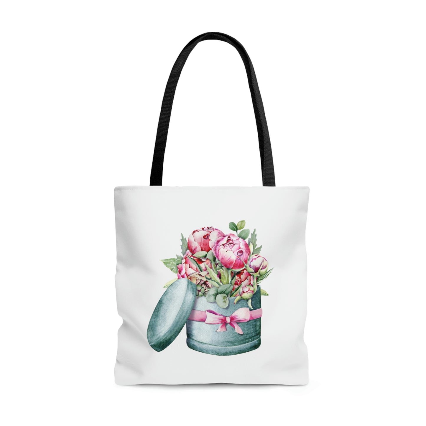 Ribbon tied floral vase - Tote Bag