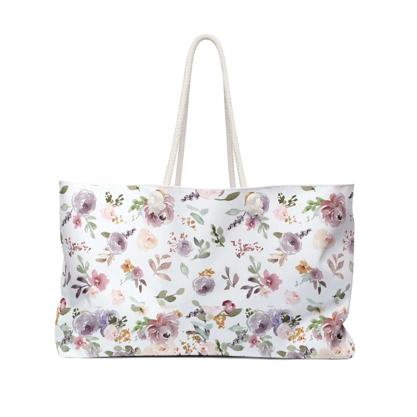 Watercolor floral print Weekender Bag